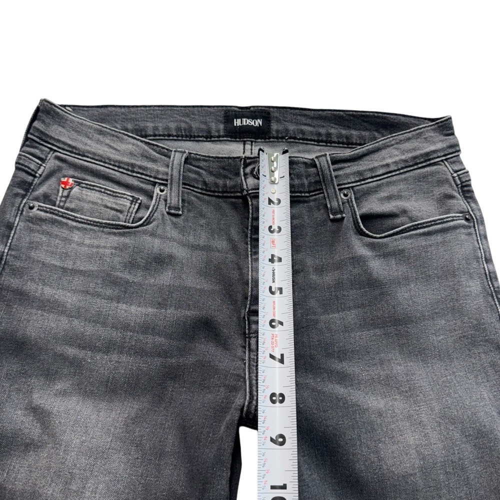 Hudson Krista Super Skinny Gray Wash Frayed Hem Jeans Size 27 #26 - Picture 6 of 10